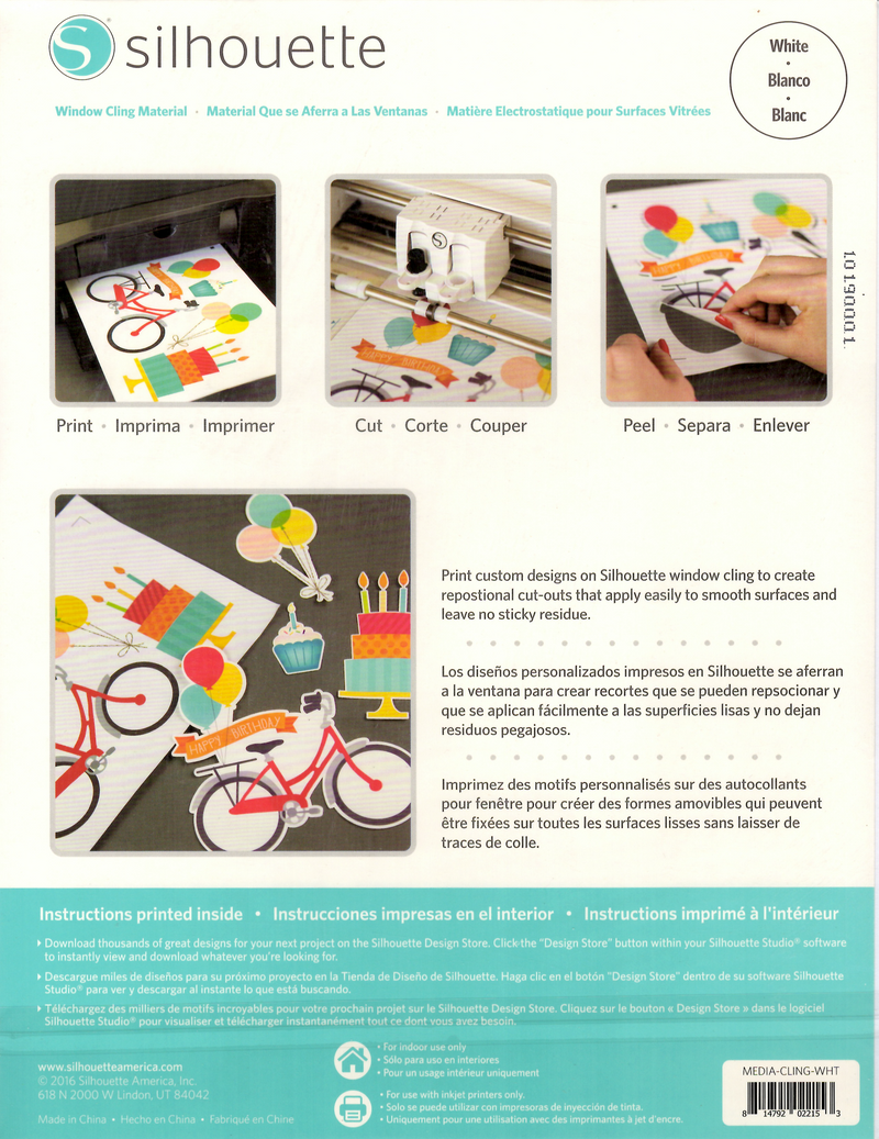 Window Cling - White