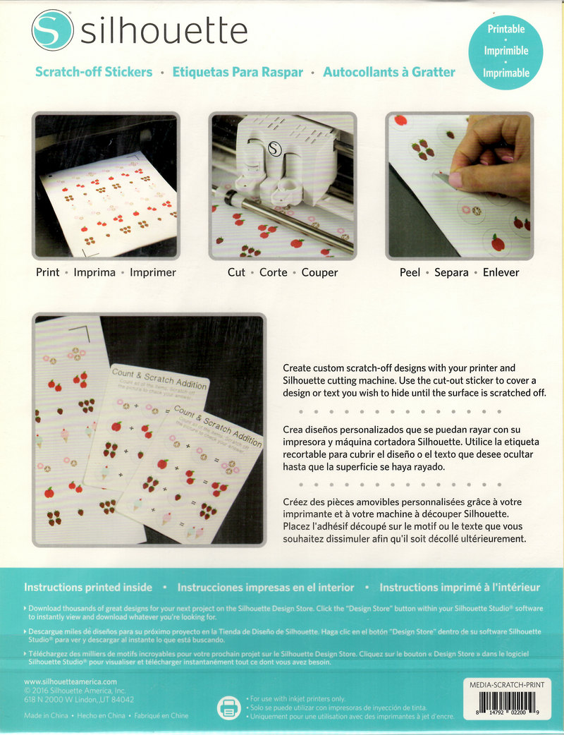 Scratch-off Sticker - Printable