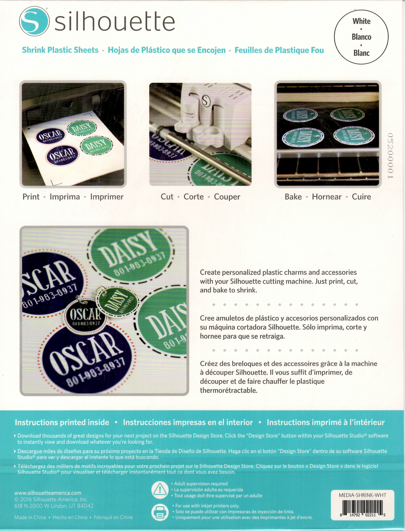 Shrink Plastic - White