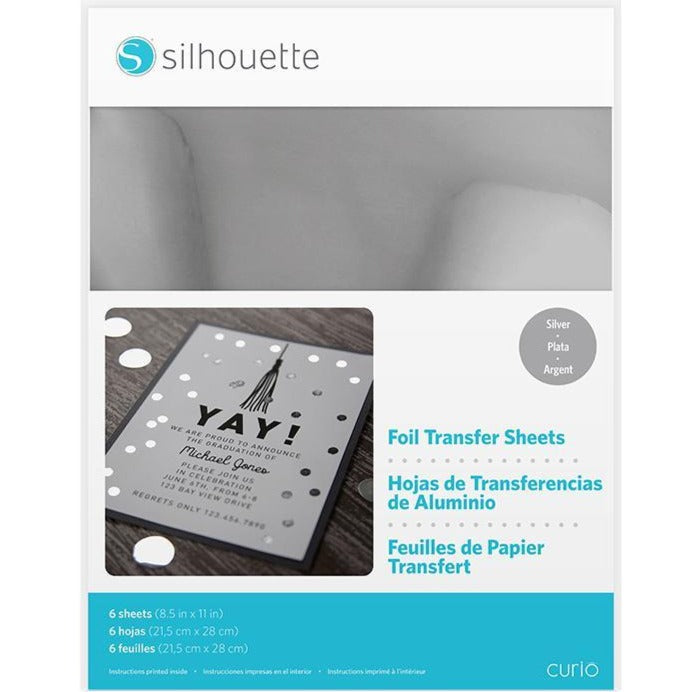 Foil Transfer Sheets - Silver - Silhouette Canada